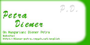 petra diener business card